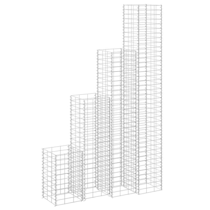 Load image into Gallery viewer, Vidaxl schanskorf plantenbakken 4 st 30x30x50 100 150 200 cm ijzer