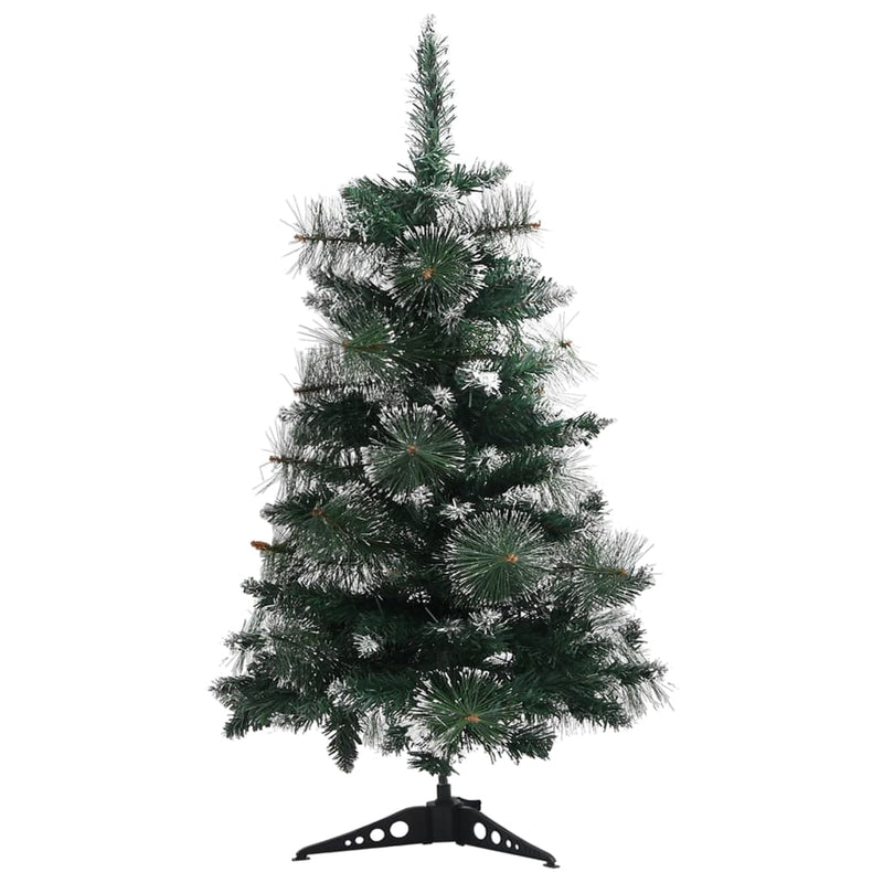 Load image into Gallery viewer, VidaXL Kunstkerstboom met standaard 60 cm PVC groen en wit