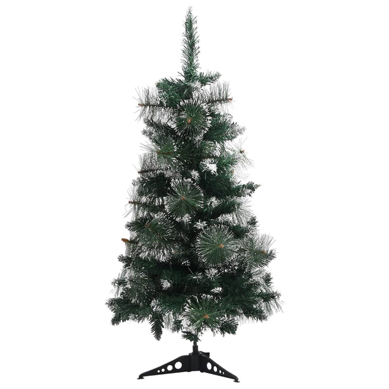 Load image into Gallery viewer, VidaXL Kunstkerstboom met standaard 90 cm PVC groen en wit