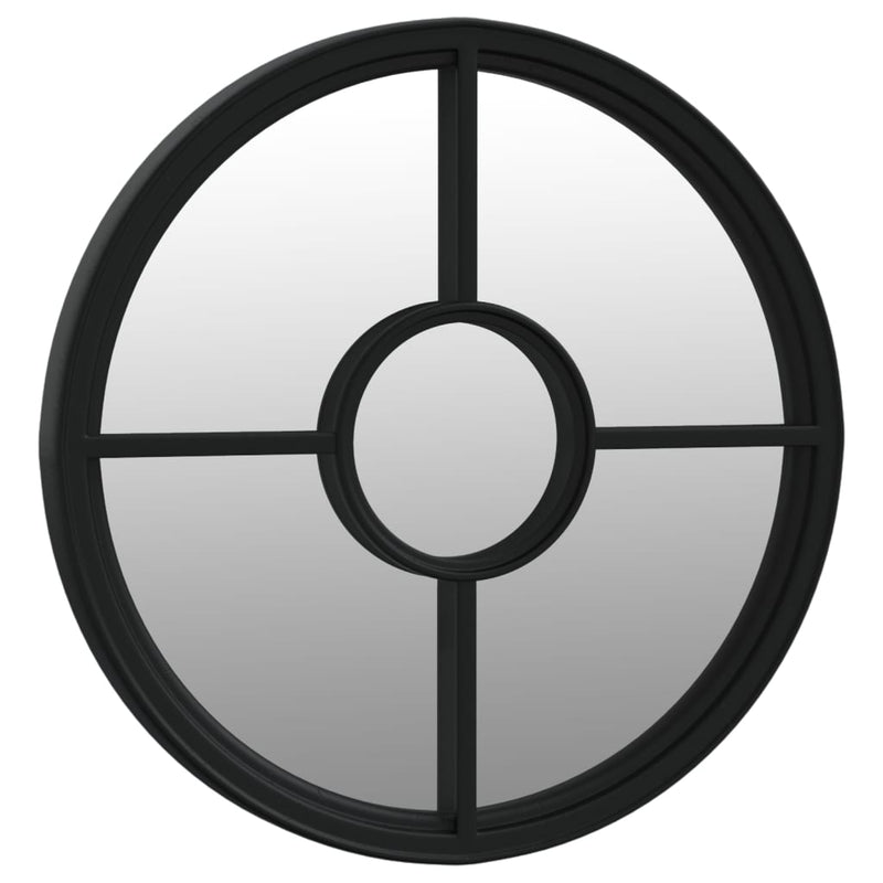 Load image into Gallery viewer, Vidaxl tuinspiegel rond 60x4 cm ijzer zwart