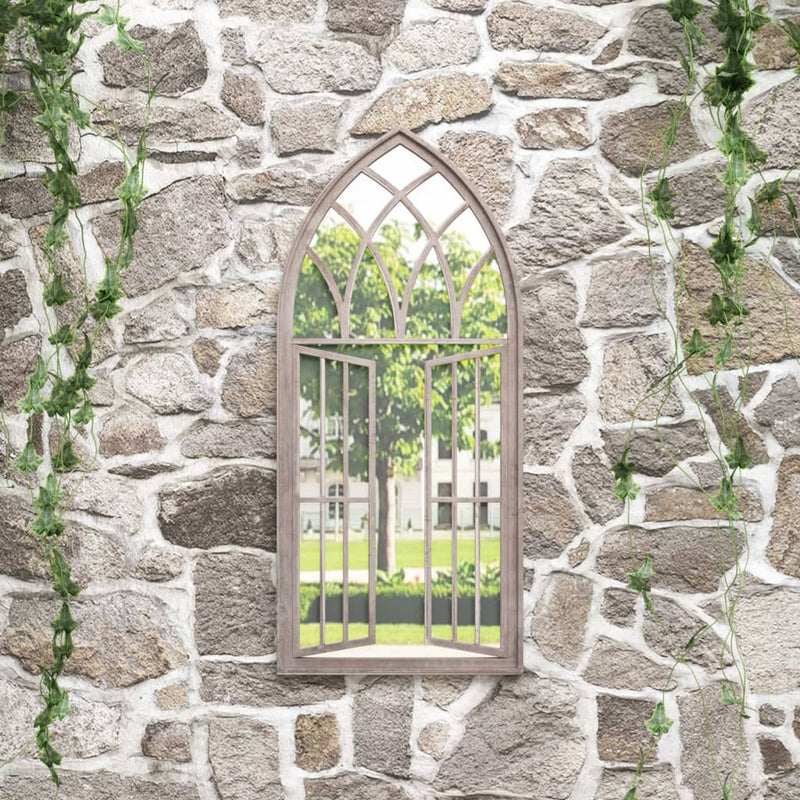 Load image into Gallery viewer, Vidaxl tuinspiegel 100x45 cm ijzer zandkleurig