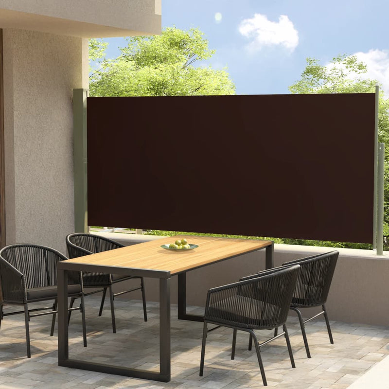 Load image into Gallery viewer, VidaXL Tuinscherm uittrekbaar 117x300 cm bruin