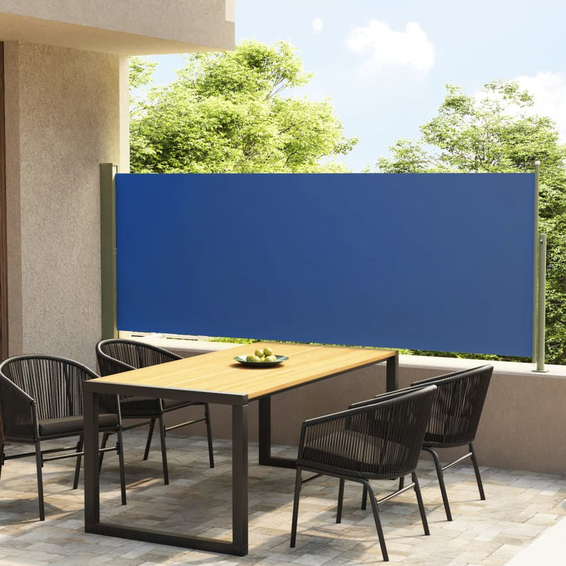 Load image into Gallery viewer, Vidaxl windscherm uittrekbaar 117x300 cm blauw