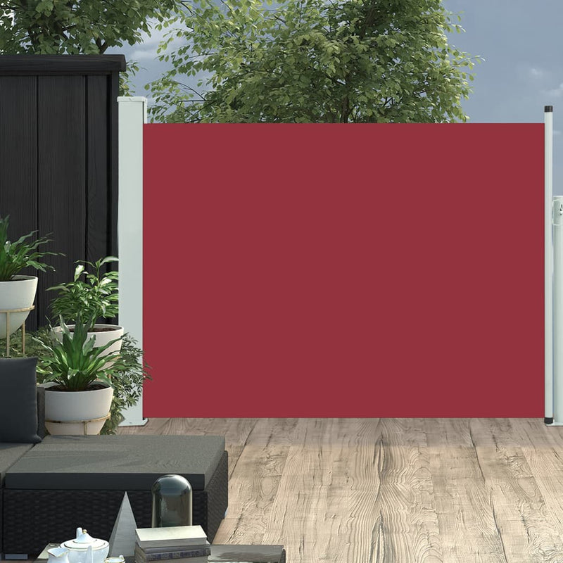 Load image into Gallery viewer, VidaXL Tuinscherm uittrekbaar 117x500 cm rood