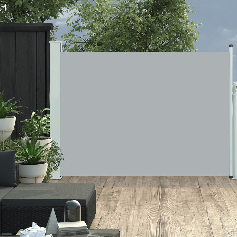 Load image into Gallery viewer, VidaXL Tuinscherm uittrekbaar 117x500 cm grijs