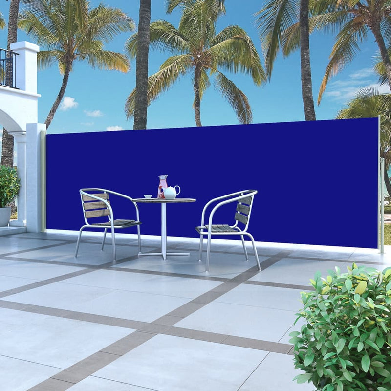 Load image into Gallery viewer, Vidaxl tuinscherm uittrekbaar 160x500 cm blauw