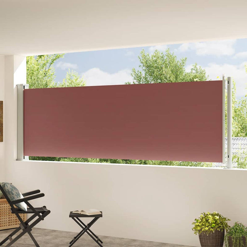 Load image into Gallery viewer, VidaXL Tuinscherm uittrekbaar 117x600 cm bruin