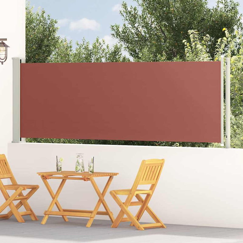 Load image into Gallery viewer, VidaXL Tuinscherm uittrekbaar 117x600 cm bruin