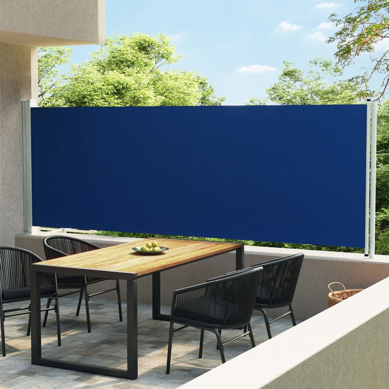 Load image into Gallery viewer, Vidaxl tuinscherm uittrekbaar 160x600 cm blauw
