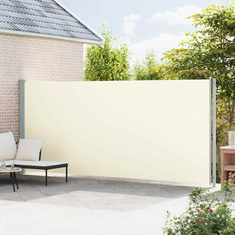 Load image into Gallery viewer, Vidaxl tuinscherm uittrekbaar 200x600 cm crème