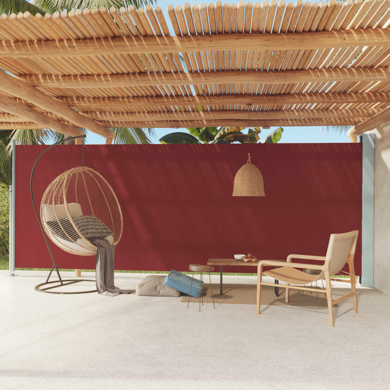 Load image into Gallery viewer, Vidaxl tuinscherm uittrekbaar 200x600 cm rood