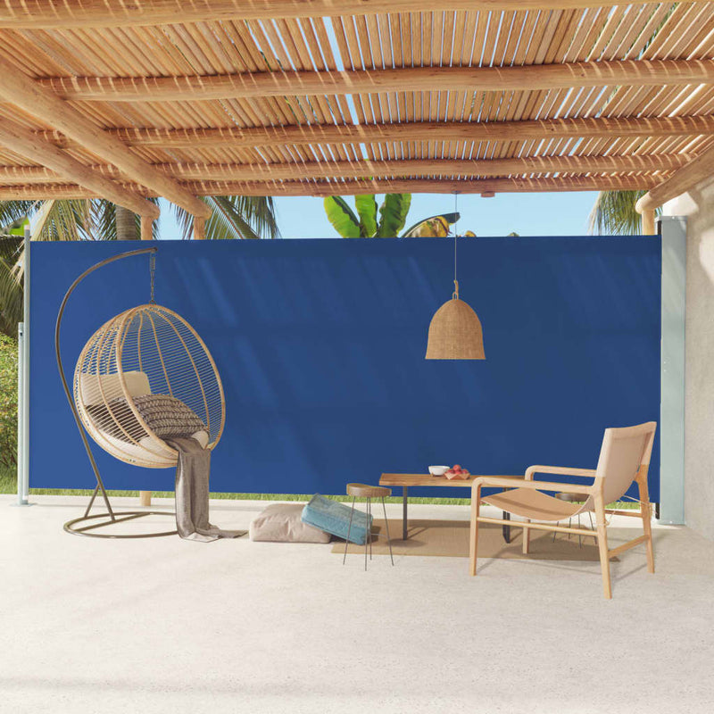 Load image into Gallery viewer, Vidaxl tuinscherm uittrekbaar 220x600 cm blauw
