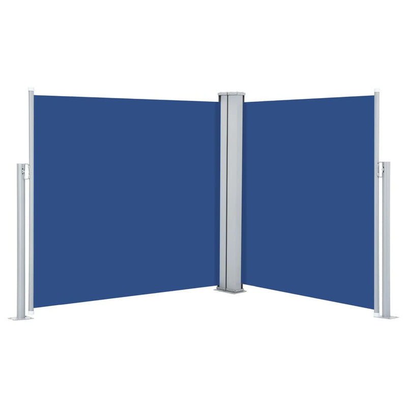 Load image into Gallery viewer, VidaXL Windscherm uittrekbaar 117x600 cm blauw