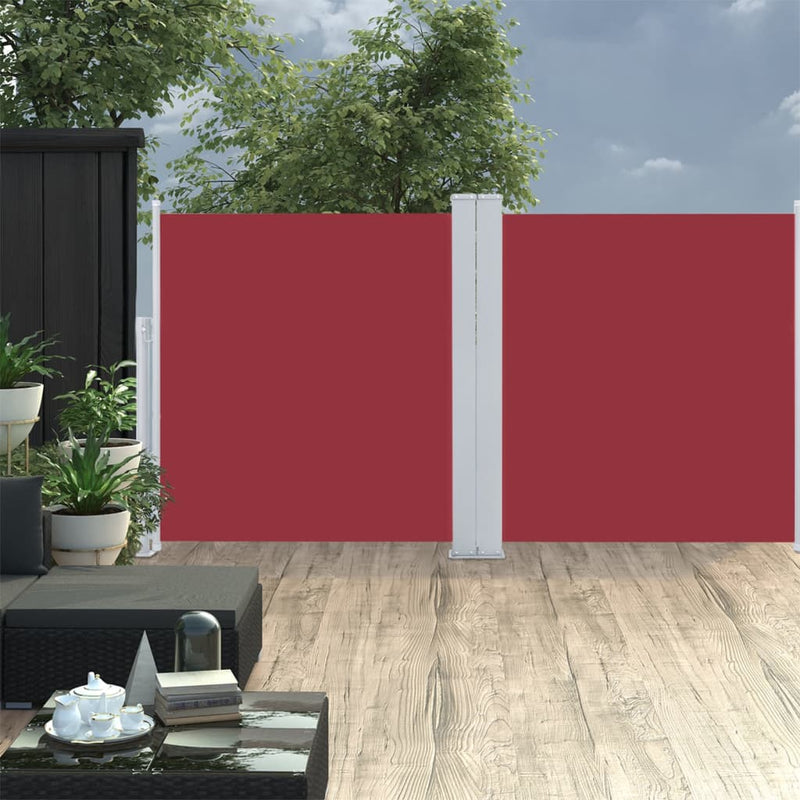 Load image into Gallery viewer, VidaXL Windscherm uittrekbaar 117x600 cm rood