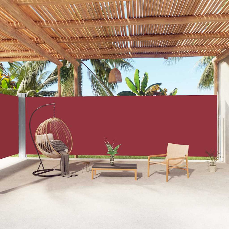 Load image into Gallery viewer, Vidaxl windscherm uittrekbaar 200x1000 cm rood