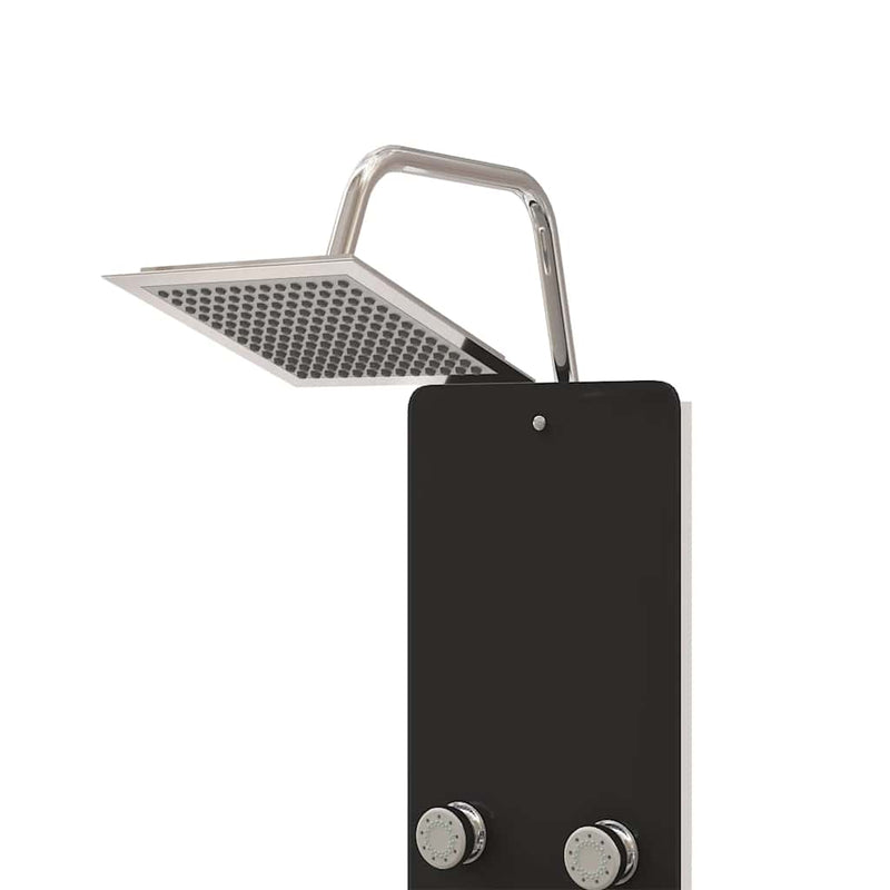 Load image into Gallery viewer, Vidaxl douchepaneel 25x47,5x130 cm glas zwart