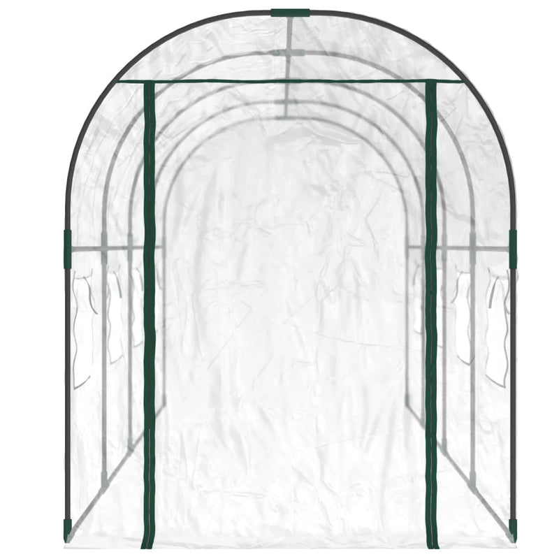 Load image into Gallery viewer, Vidaxl tuinkas 160x400x190 cm pvc en gepoedercoat staal transparant