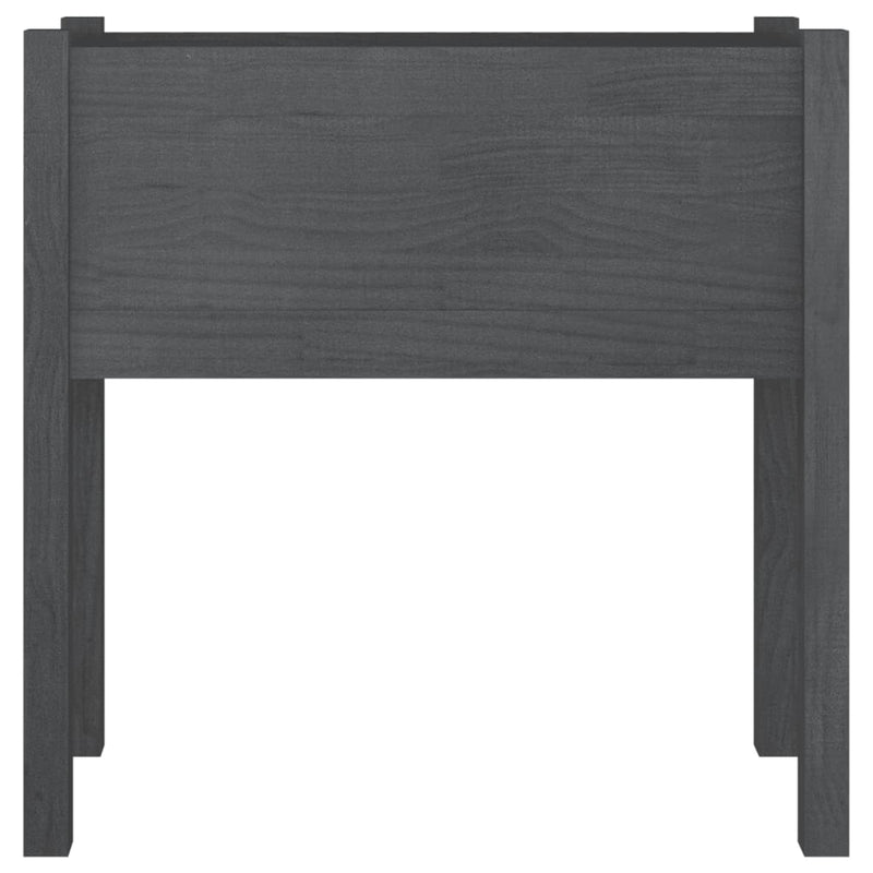 Load image into Gallery viewer, Vidaxl plantenbak 70x31x70 cm massief grenenhout grijs