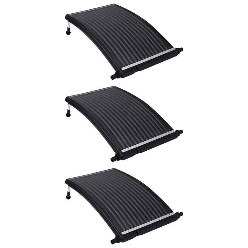 Load image into Gallery viewer, VidaXL Zwembadverwarmingspaneel solar 3 st gebogen 110x65 cm
