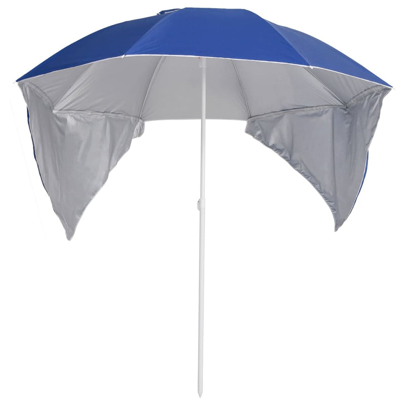Load image into Gallery viewer, Vidaxl strandparasol met zijwanden 215 cm blauw