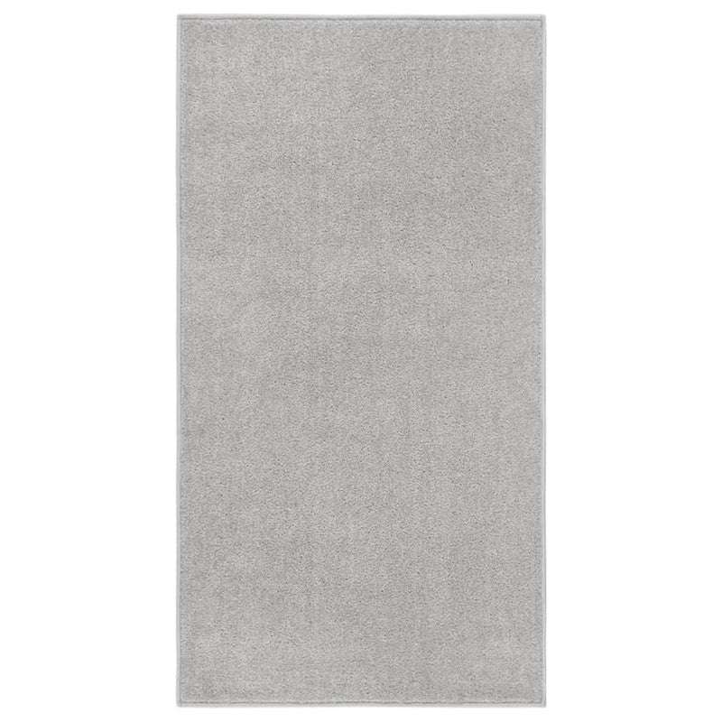 Load image into Gallery viewer, Vidaxl vloerkleed kortpolig 80x150 cm lichtgrijs