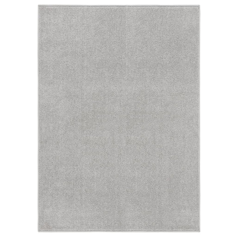 Load image into Gallery viewer, Vidaxl vloerkleed kortpolig 140x200 cm lichtgrijs