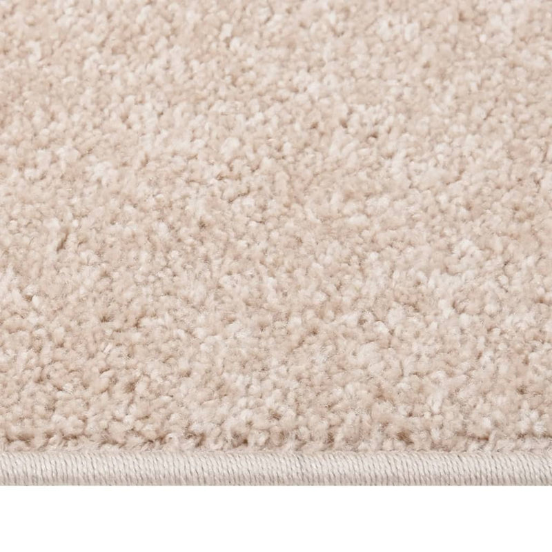Load image into Gallery viewer, Vidaxl vloerkleed kortpolig 80x150 cm donkerbeige