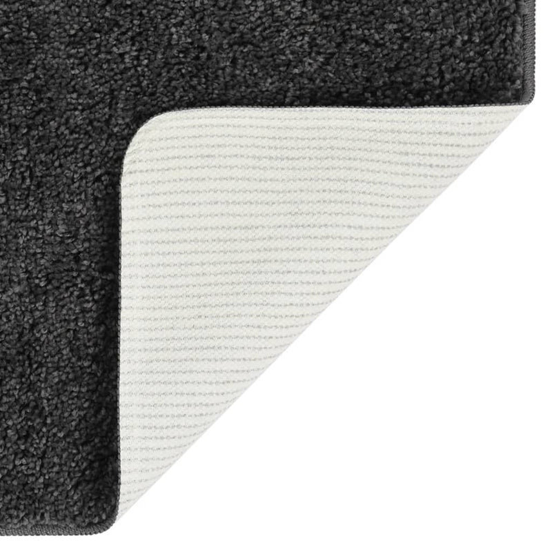 Load image into Gallery viewer, Vidaxl vloerkleed shaggy anti-slip 140x200 cm donkergrijs