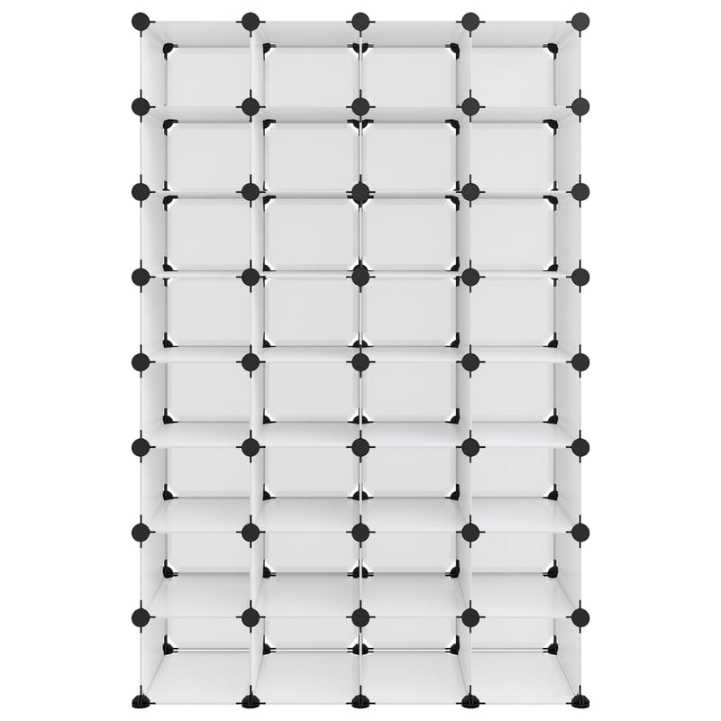 Load image into Gallery viewer, Vidaxl schoenenrek 93x36,5x140 cm polypropeen transparant