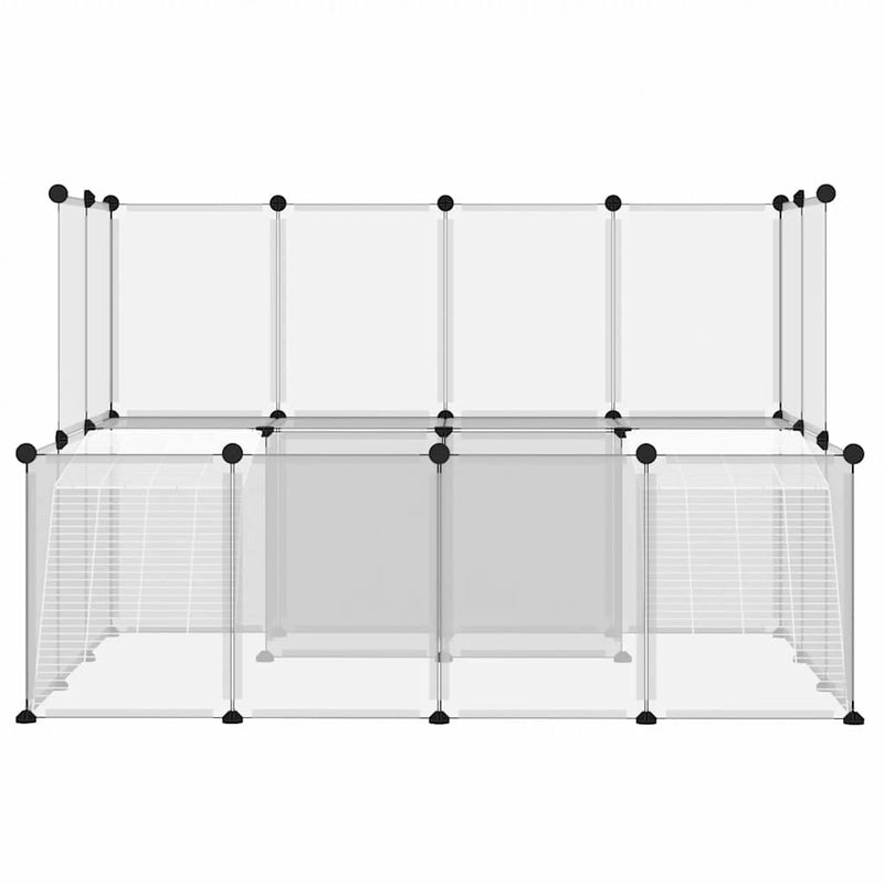 Load image into Gallery viewer, Vidaxl dierenhok klein 143x107x93 cm polypropeen en staal transparant