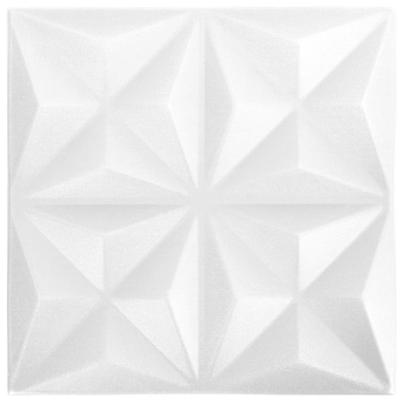 Load image into Gallery viewer, Vidaxl 24 st wandpanelen 3d origami 6 m² 50x50 cm wit