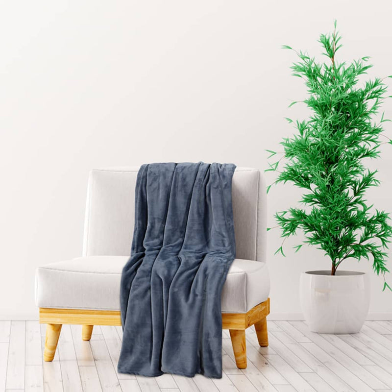 Afbeelding laden in galerijviewer, Vidaxl deken 130x170 cm polyester ultiem grijs