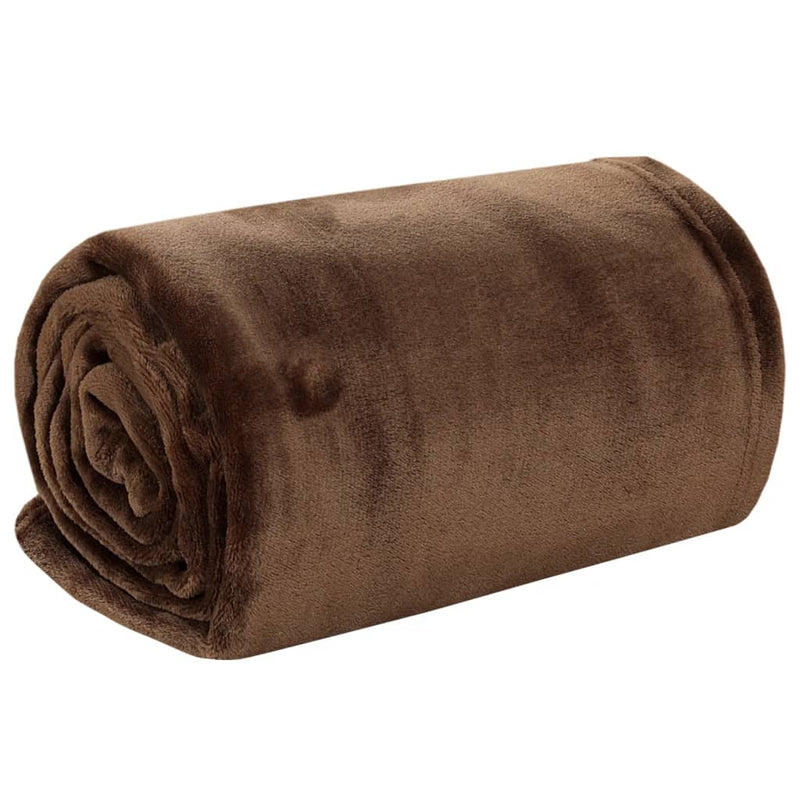 Load image into Gallery viewer, VidaXL Deken 200x240 cm polyester cacaobruin
