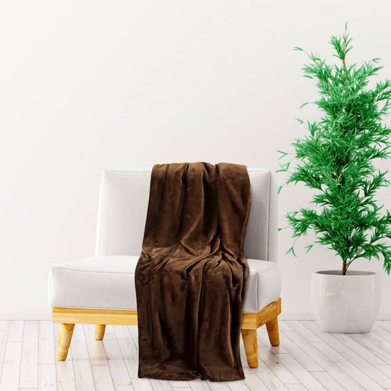 Load image into Gallery viewer, VidaXL Deken 200x240 cm polyester cacaobruin