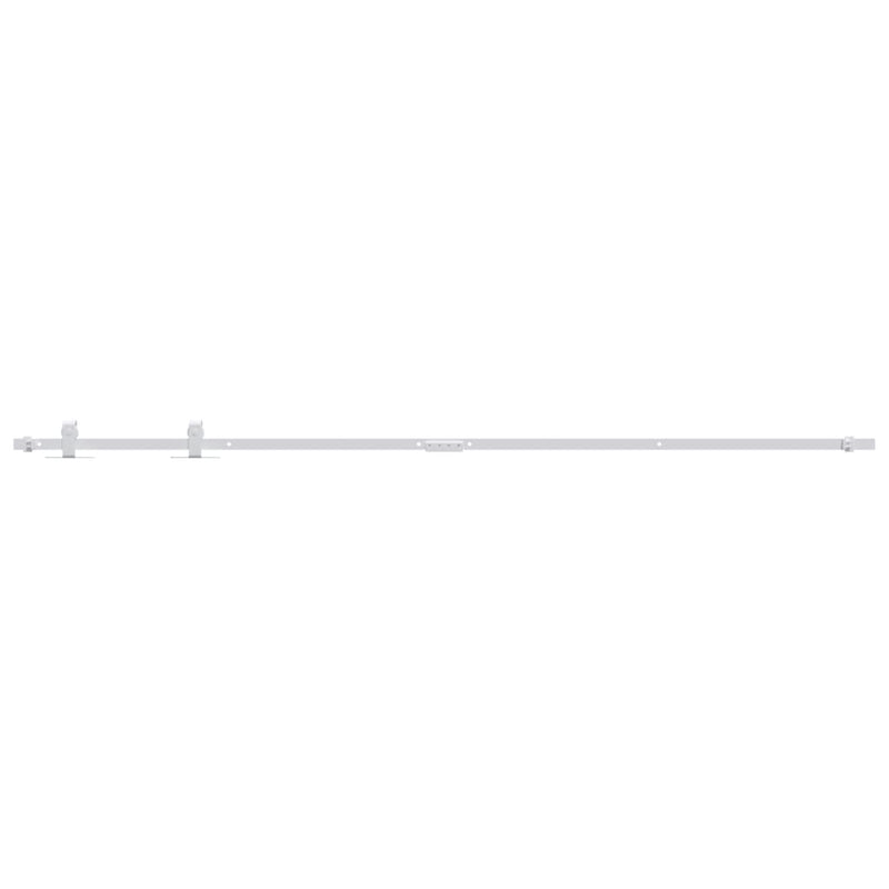 Load image into Gallery viewer, Vidaxl ophangset voor minischuifdeur 183 cm koolstofstaal wit