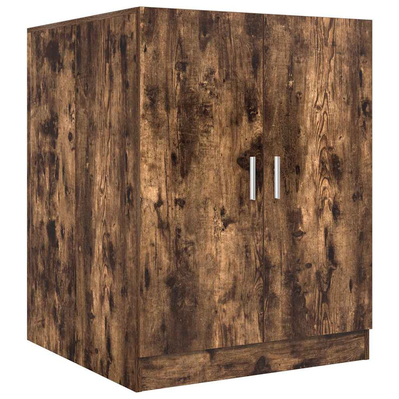 Load image into Gallery viewer, Vidaxl wasmachinekast 71x71,5x91,5 cm gerookt eikenkleurig