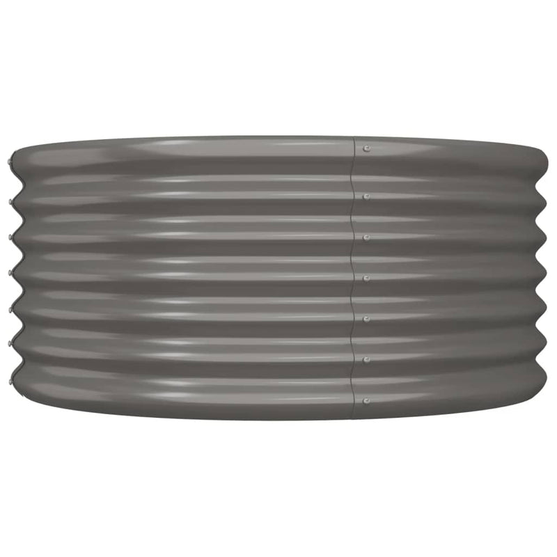 Load image into Gallery viewer, Vidaxl plantenbak 80x80x36 cm gegalvaniseerd staal grijs