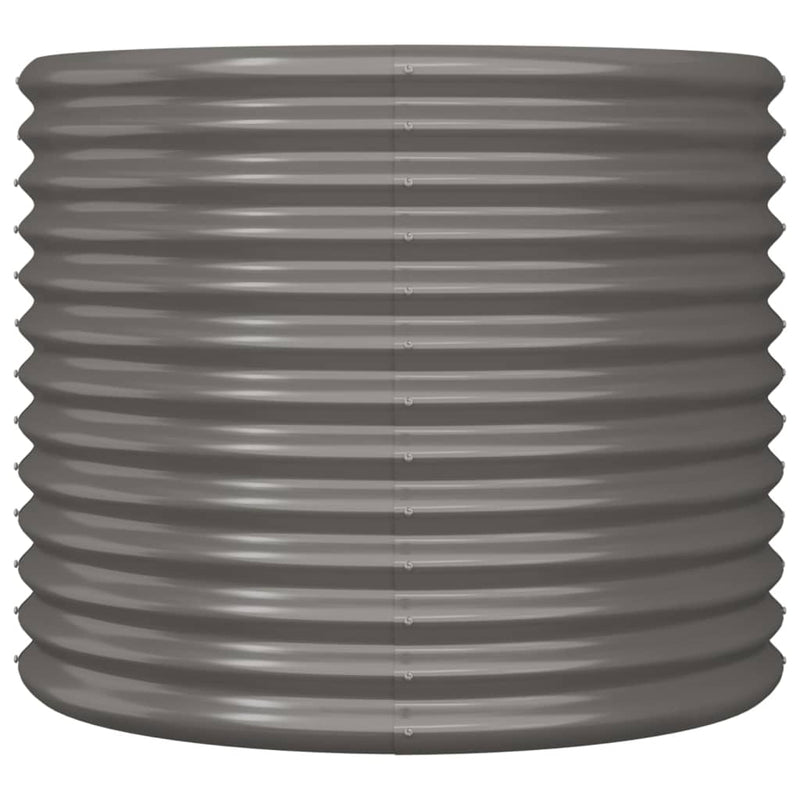 Load image into Gallery viewer, VidaXL Plantenbak 80x80x68 cm gepoedercoat staal grijs