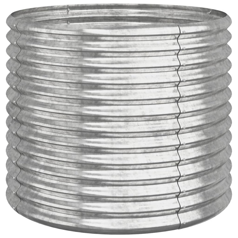 Load image into Gallery viewer, Vidaxl plantenbak 80x80x68 cm gegalvaniseerd staal zilverkleurig