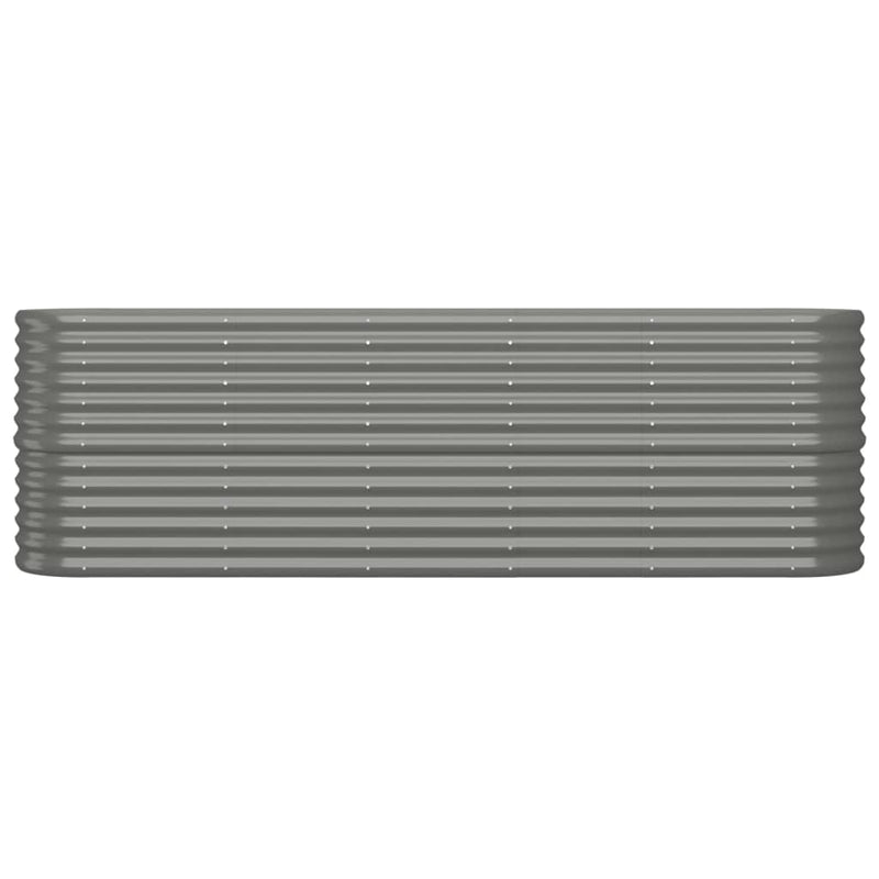 Load image into Gallery viewer, Vidaxl plantenbak 224x40x68 cm gegalvaniseerd staal grijs