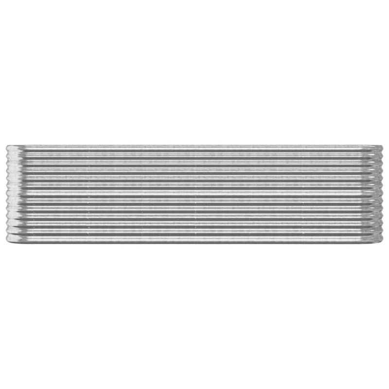 Load image into Gallery viewer, Vidaxl plantenbak 260x40x68 cm gegalvaniseerd staal zilverkleurig