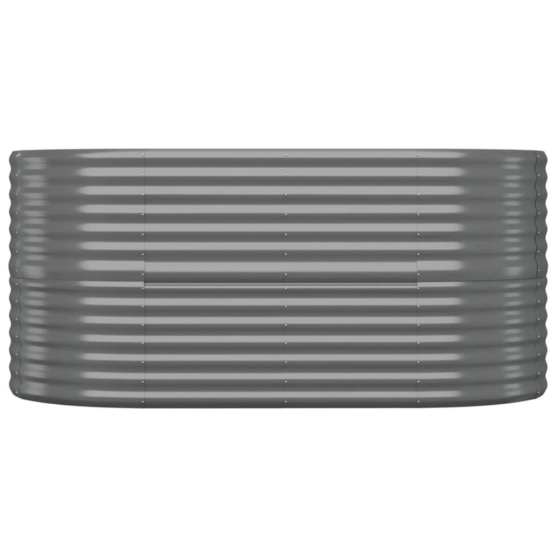 Load image into Gallery viewer, Vidaxl plantenbak 152x80x68 cm gegalvaniseerd staal grijs