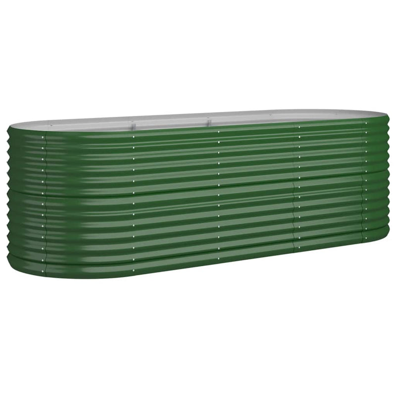 Load image into Gallery viewer, Vidaxl plantenbak 224x80x68 cm gegalvaniseerd staal groen