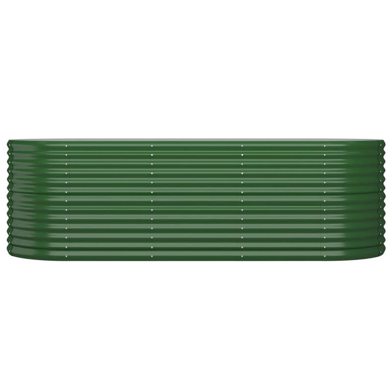 Load image into Gallery viewer, Vidaxl plantenbak 224x80x68 cm gegalvaniseerd staal groen