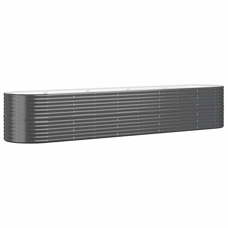 Load image into Gallery viewer, Vidaxl plantenbak 368x80x68 cm gepoedercoat staal antracietkleurig