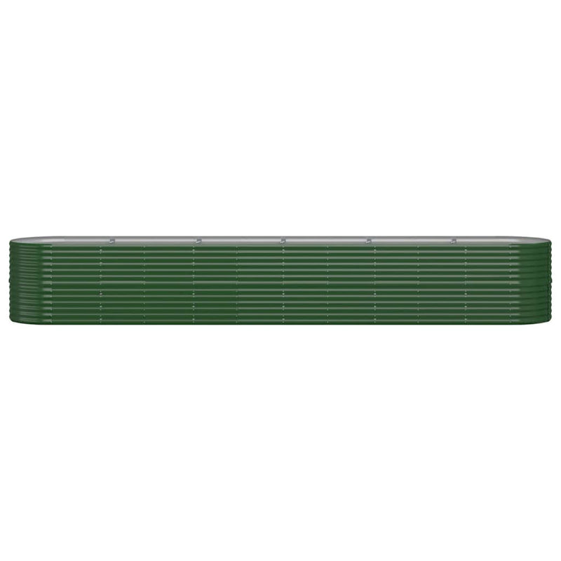 Load image into Gallery viewer, VidaXL Plantenbak 440x80x68 cm gepoedercoat staal groen