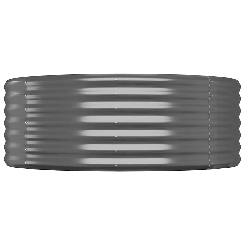 Load image into Gallery viewer, Vidaxl plantenbak 100x100x36 cm gegalvaniseerd staal antracietkleurig