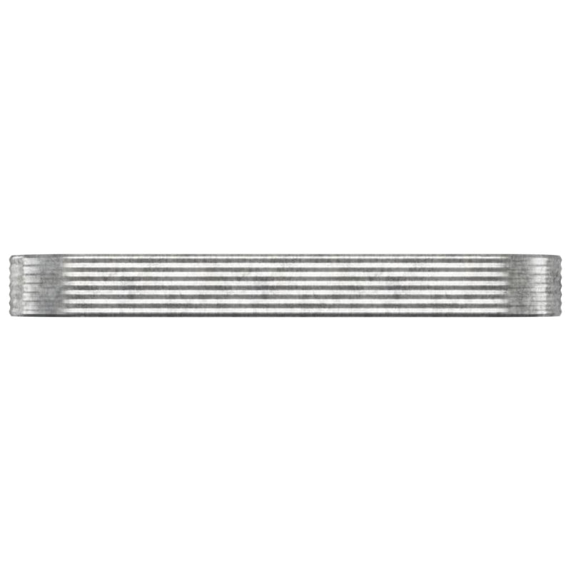Load image into Gallery viewer, Vidaxl plantenbak 322x100x36 cm gegalvaniseerd staal zilverkleurig