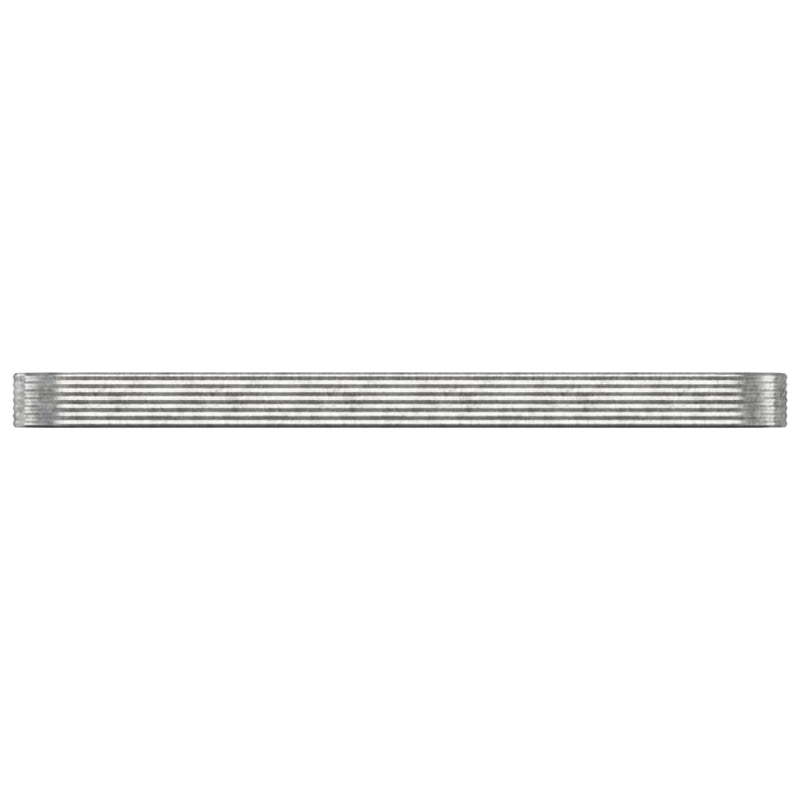 Load image into Gallery viewer, Vidaxl plantenbak 507x100x36 cm gegalvaniseerd staal zilverkleurig