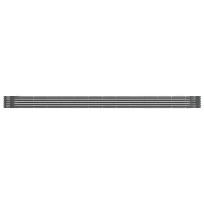 Load image into Gallery viewer, Vidaxl plantenbak 544x100x36 cm gegalvaniseerd staal antracietkleurig